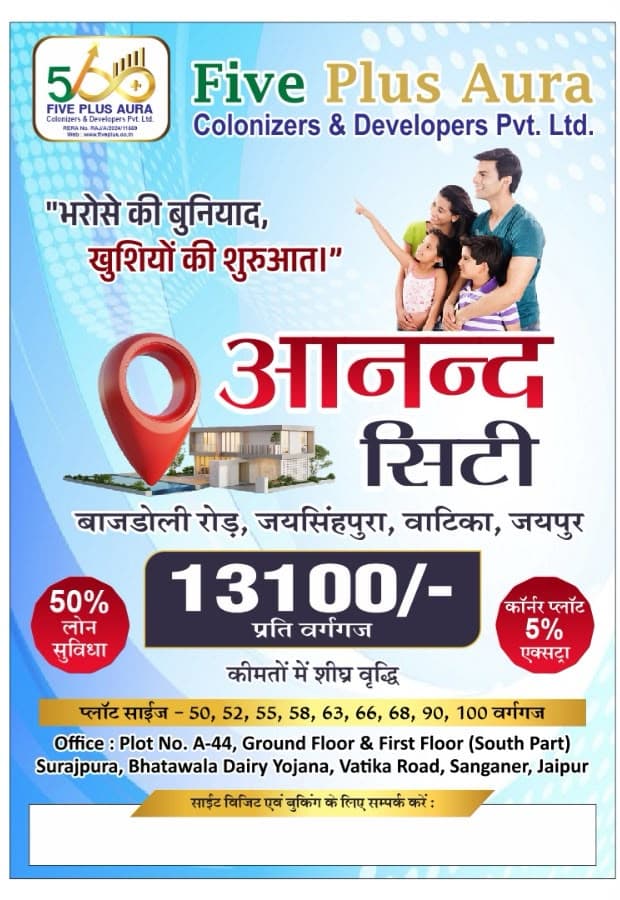 Residential Plots for Sale in Vatika, Jaipur